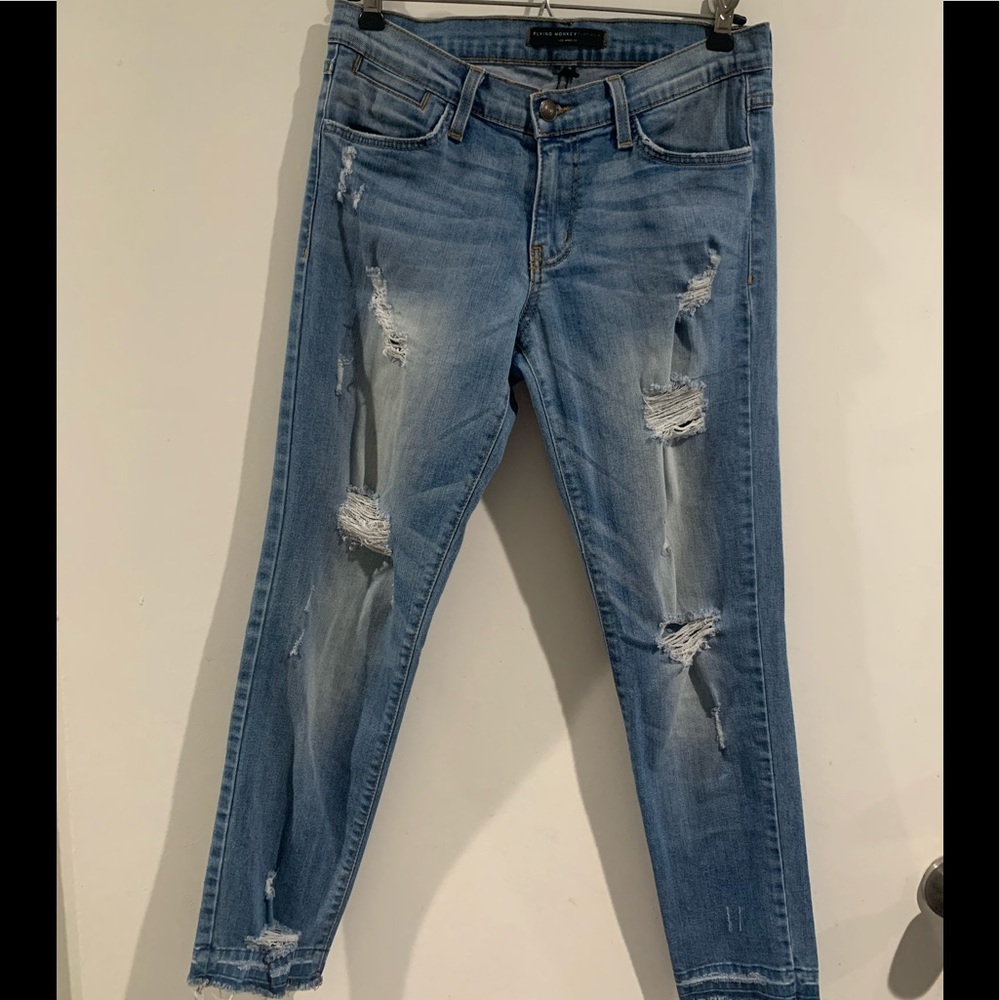 flying monkey distressed jeans 28